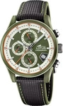 Lotus 19091/1, Lotus PULSE COLLECTION 19091/1 Herrenchronograph aus Leder Gr&uuml;n...