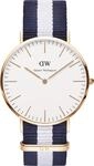 Daniel Wellington Classic Glasgow 0104DW Herrenarmbanduhr flach & leicht