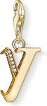 Thomas Sabo Buchstabe Y gold 1631-414-39 Charm Anh&auml;nger