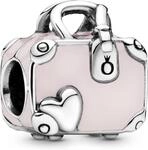 Pandora Rosafarbener Koffer Charm 798063EN124 Anh&auml;nger