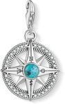 Thomas Sabo Kompass t&uuml;rkis 1773-646-17 Charm Anh&auml;nger