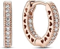 Pandora Pav&eacute;-Herz Ohrringe 286317C01 Ohrringe