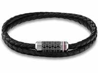Tommy Hilfiger Jewelry Wrap braided leather bracelet 2790327 Herrenarmband