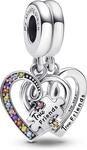 Pandora Puzzleteil Herzen Teilbarer Freundschafts- Charm-Anh&auml;nger 792239C01