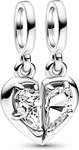 Pandora Teilbarer Mutter & Tochter Charm-Anh&auml;nger 792643C01 Anh&auml;nger