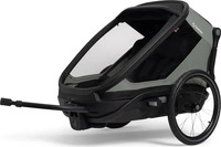 Hamax Outback Next Double Kinderanh&auml;nger mit Deichsel und Buggyrad Gr&uuml;n Modell 2027