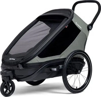 Hamax Outback Next Single Kinderanh&auml;nger mit Deichsel und Buggyrad Gr&uuml;n...