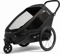 Hamax Outback Next Single Kinderanh&auml;nger mit Deichsel und Buggyrad Schwarz Modell