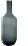 Leonardo Vase Milano graues Glas H&ouml;he 50 cm handgefertigtes Unikat