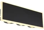 GLOBO Wandleuchte Saidy Schwarz & Opal LED 28 x 9 cm
