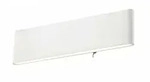 GLOBO Handels Wandleuchte Siegfried Aluminium wei&szlig; eckig l&auml;nglich 12 W