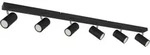 GLOBO Deckenstrahler Robby Mattschwarz sechs Spots L&auml;nge ca. 115 cm