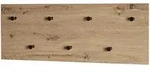 HAKU M&ouml;bel Wandgarderobe Artisan Eiche schwarzes Metall 80 x 30 cm