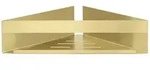 Wenko Eckablage Turbo Loc Genova Gold Matt 36 x 8x 17 cm elegant