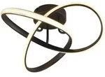 Trio Leuchten Deckenlampe RL Deckenlampe Meo mattschwarzes Metall 40 cm Durchmes...