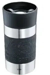 Cilio Isolierbecher Viaggio Schwarz Edelstahl Doppelwandsystem 0,3 Liter