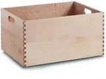 Zeller Aufbewahrungsbox Aufbewahrungskiste Buche Braun 40 x 30 21 cm