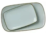 Ritzenhoff & Breker Servierplatten-Set Casa blaues Porzellan zweiteilig 33 x 3 x...