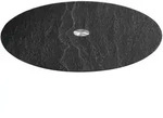 Leonardo Servierplatte Turn schwarz Glas Edelstahl 32,5 cm drehbar