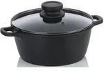 Keck & Lang Fleischtopf Atura Schwarz Glas 20 cm Durchmesser