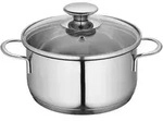 K&uuml;chenprofi Topf Cook Edelstahl Silber 16 cm Antihaftbeschichtet