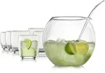 Bohemia Cristal Bowle-Set Libera Transparent 8-teilig hitzebest&auml;ndig