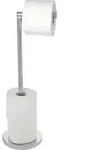 Wenko Toilettenpapierhalter freistehend Edelstahl Silber 2 in 1