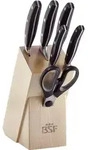 Zwilling J.A Henckels Messerblock BSF Birkenholz Silber Schwarz 10,4 x 21 cm sch...