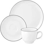 Seltmann Kaffeeservice Lido wei&szlig;es Porzellan 18-teilig elegant und funktional