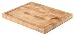 Continenta Schneidebrett Stirnholz Hellbraun mit Rillen 37 x 29 cm