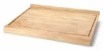 Continenta Schneidbrett Back-und Arbeitsbrett Gummibaumholz Hellbraun 62 x 46,5 ...
