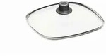 WOLL Sicherheitsglasdeckel S228M Schwarz Transparent 28 x 8,9 x 28 cm Edelstahlr...