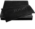 Joop Wohndecke Uni Doubleface Schwarz & Anthrazit ca. 150 x 200 cm