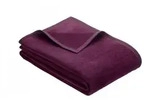 IBENA Fleecedecke Porto violettfarbenes Mischgewebe 150 x 200 cm