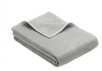 IBENA Fleecedecke Porto silbergraues Mischgewebe 150 x 200 cm