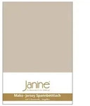 Janine Spannbetttuch Mako Jersey Taupe 200 x 200 cm Original-Fulflexgummi