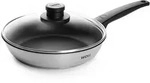 WOLL Bratpfanne Concept Edelstahl 18/10 Schwarz Silber 24 cm Antihaftbeschichtun...