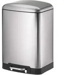 kela Treteimer Davino Edelstahl Silber Matt 12 Liter