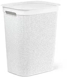 Rotho W&auml;schesammler Brisen Wei&szlig; Kunststoff Bel&uuml;ftungsl&ouml;cher 50 Liter