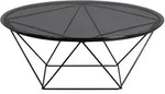 M2 Kollektion Couchtisch Nairo Grau & Schwarz Durchmesser ca. 90 cm