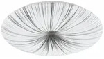 Eglo Leuchten Deckenleuchte 51 cm Silber Wei&szlig; Kunststoff Stahl