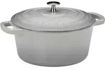 Kela Br&auml;ter Calido Grau Gusseisen 24 cm 3,8 Liter Ofenfest bis 300 Grad
