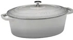 Kela Br&auml;ter Calido Grau Gusseisen Oval 33 x 12 x 26 cm 6 Liter