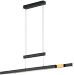 Trio Leuchten Pendelleuchte TRIO Leuchten Serie Trajan Schwarz Messing 151 cm