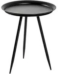 HAKU M&ouml;bel Beistelltisch Schwarz H&ouml;he 54 cm modernes Design