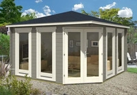 Alpholz 5-Eck Gartenhaus Maja Pinie