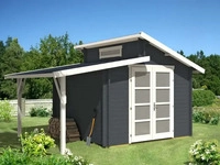 Alpholz Gartenhaus Aktiva mit Schleppdach Naturbelassen