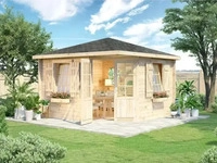 Alpholz 5-Eck Gartenhaus Monica Royal Pinie