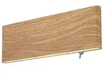 Siegfried Wandleuchte Metall Holzoptik, Led