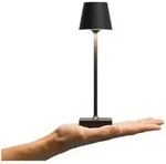 Akku-Tischleuchte Nuindie pocket 210mm nachtschwarz rund